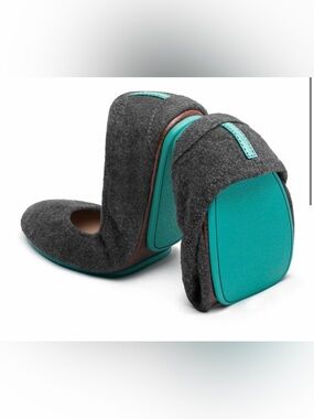 Tieks Vegan Flats - size 8 - greystone color